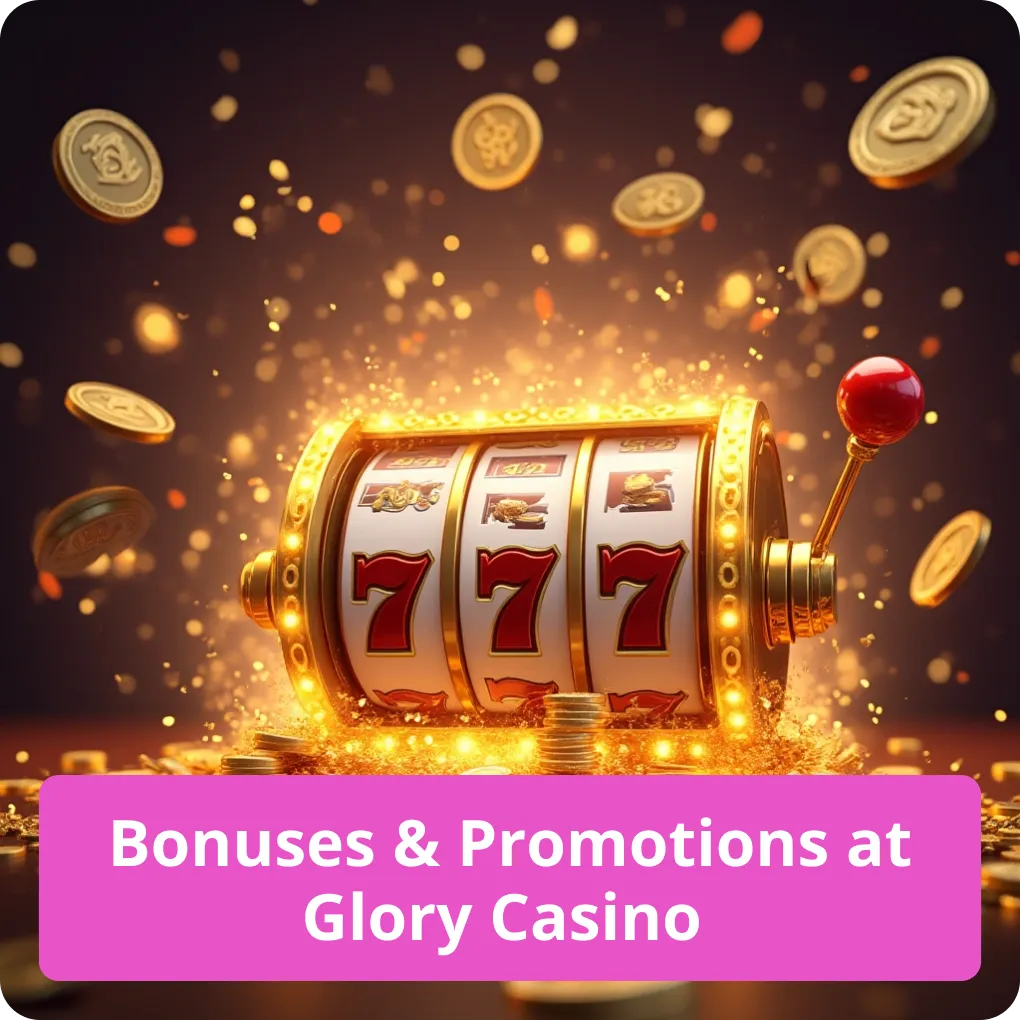 Discover all the latest bonuses and promotions available for new and existing players at Glory Casino Bonuses & Promotions at Glory Casino