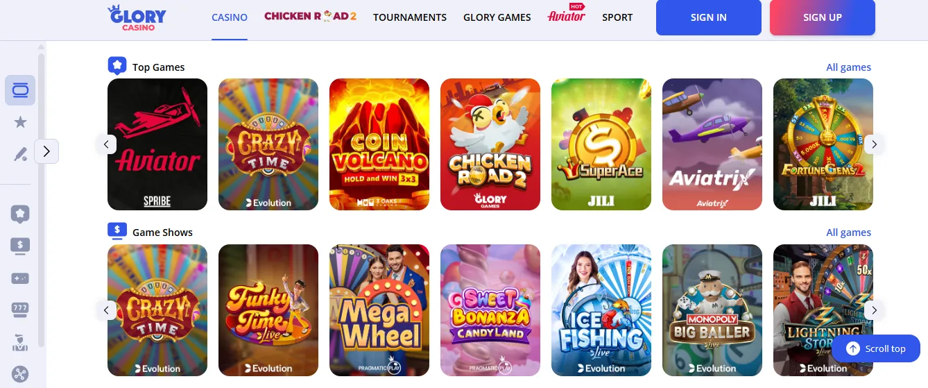 Playing on mobile with the Glory Casino app and mobile site Glory Casino mobile app and site